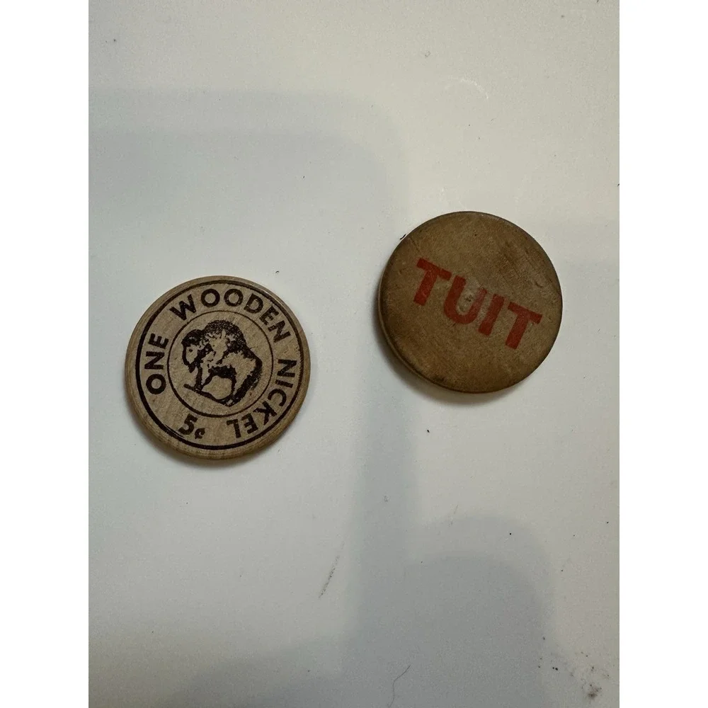 A Round Tuition‎ And Wooden Nickel